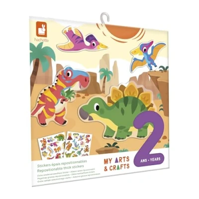 Image de Jeu créatif Stickers épais repositionnables Dinos Janod