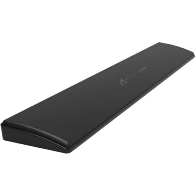 Afbeelding van Ergonomische polssteun voor toetsenbord met 104 toetsen, antislip rubberen voetjes traagschuim, laptop, comfortabel typen, werk, videogames, 42,9 x 7,1 2 cm (zwart)