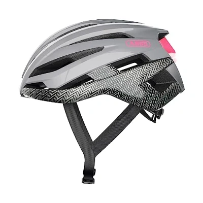 Afbeelding van Abus Stormchaser Fietshelm Zigzag Grey L (59 61 cm)