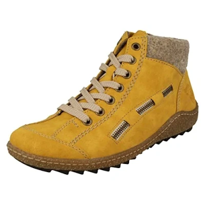 Afbeelding van Rieker Veterboots, Dames, Maat: 38, Honey Soft synthetic