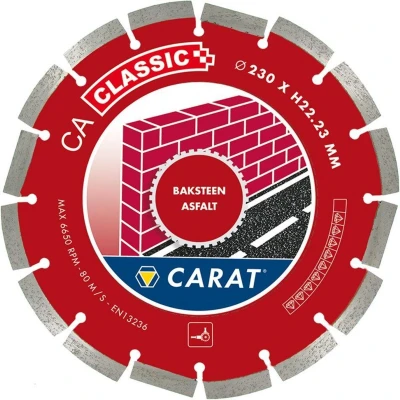 Afbeelding van Carat diamantzaag 230x22,23mm asfalt/baksteen classic