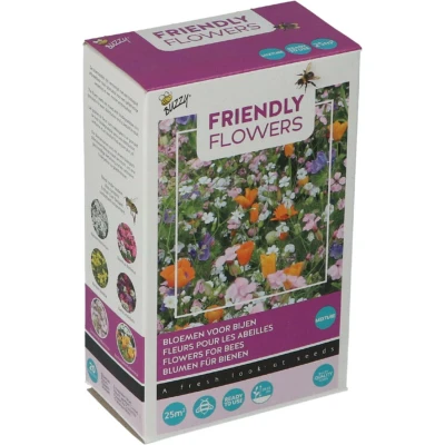 Afbeelding van Buzzy Strooidoosje Friendly Flowers Bijen Laag 25 m²
