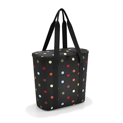 Afbeelding van Reisenthel Thermoshopper Koeltas Polyester met aluminium voering 15 L Dots Zwart;Multi Kleur