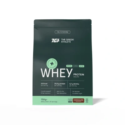 Afbeelding van Green Athlete Whey protein isolate chocolate 750g