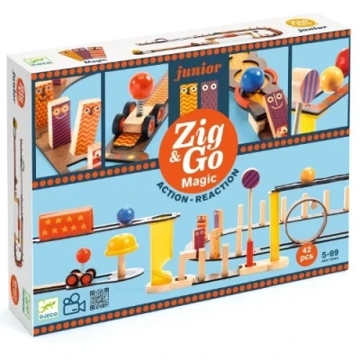 Afbeelding van Djeco kettingreactiespel zig &amp; go junior magic 43st