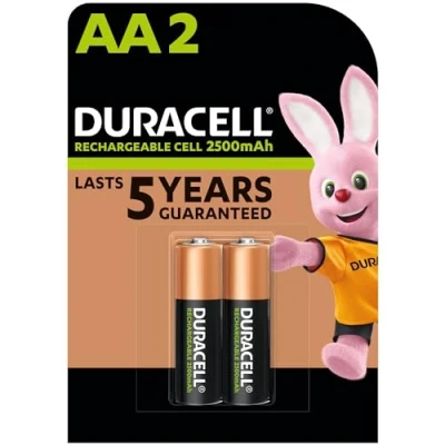 Afbeelding van Duracell Aa 2400Mah Precharged Oplaadbare Batterijen 2Stuks