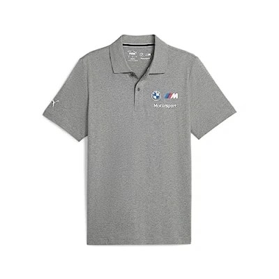 Afbeelding van Puma BMW MMS ESS Poloshirt, Heren, Maat: Large, Medium gray heather
