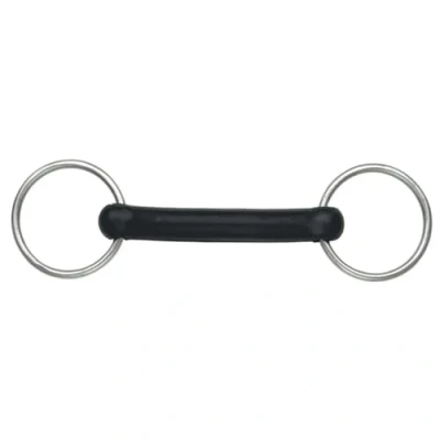 Afbeelding van Shires Rubber Stang Buigzaam Black 12,5cm