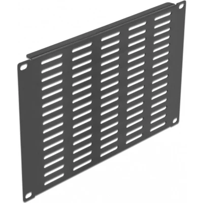 Afbeelding van 10 ″ netwerkkastpaneel met ventilatieslots horizontaal 4U zwart