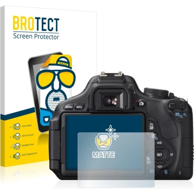 Afbeelding van BROTECT Screenprotector voor Canon EOS 600D Folie Beschermfolie matte (2 Stuks)