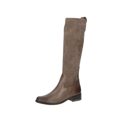 Afbeelding van CAPRICE Lange platte dameslaarzen 9 25514 41, Taupe Comb