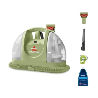 Image de BISSELL Little Green, Shampouineuse Canapé, Moteur Puissant de 340W, Design Compact, Idéal pour Taches &amp; Saletés Quotidiennes, Nettoyeur Tapis, Moquettes, Meubles, Tissus, Voiture Plus, 4098N