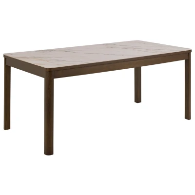 Afbeelding van Hjem Interiors Florence 180 cm Eettafel Keramiek / Gerookt Eiken