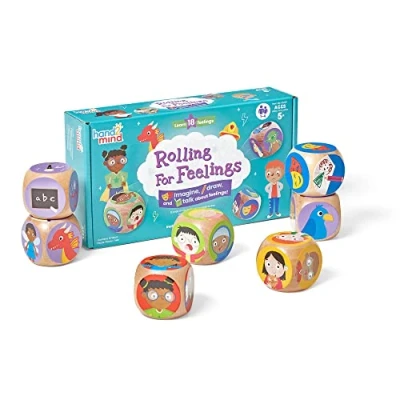 Afbeelding van Learning Resources, sociale leeractiviteiten, vanaf 5 jaar, 8 stuks, dobbelstenen voor het gezin, emoties, speeltherapie, volledig bewustzijn kinderen, 95387, meerkleurig