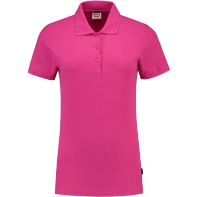 Afbeelding van Tricorp Dames Poloshirt Casual 201006 180gr Slim Fit Fuchsia Maat L