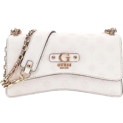 Afbeelding van GUESS Schoudertas Gerty Convertible Xbody Flap Bag Cream White Crème