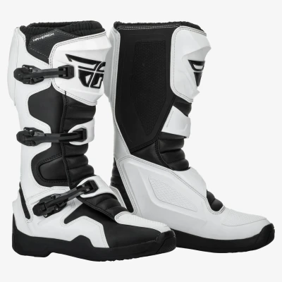 Afbeelding van FLY Racing Maverik Boot White Black US 12 Maat Laars