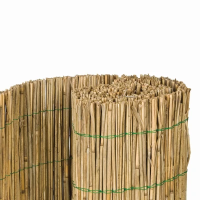 Afbeelding van Rieten decoratiematten op rol, dubbelvoudig H150 x L200 cm