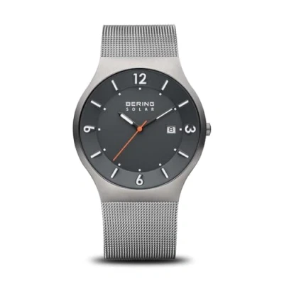 Afbeelding van Bering analoog herenhorloge met polsbandje van roestvrij staal en saffierglas