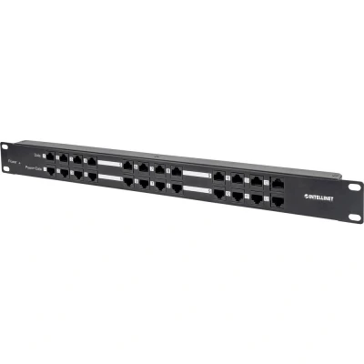 Afbeelding van Intellinet 720342 12 poorten Netwerkpatchpaneel 483 mm (19) CAT 5e 1 HE Zwart