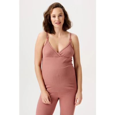 Image de Zwangerschaps Pyjamatop met voedingsfunctie Maja Burlwood XS/S