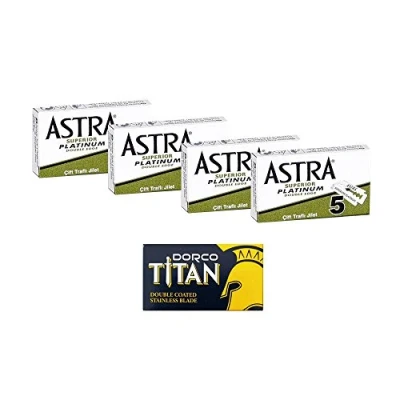 Afbeelding van THE GOODFELLAS&#039; SMILE 20 Astra Superior Platinum scheerbladen + 1 Dorco Titan