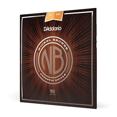 Afbeelding van D&#039;Addario NB1256 12 56 Nickel Bronze Acoustic Light Top/Medium Bottom Akoestische gitaarsnaren