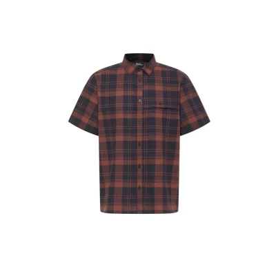 Afbeelding van Jack Wolfskin Great Overhemd, Heren, Maat: Medium, Check dark navy