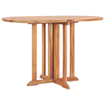 Afbeelding van Tuintafel inklapbaar 120x70x75 cm massief teakhout