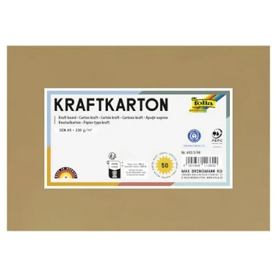 Afbeelding van Kraftpapier Folia din A5 230gr pak à 50 vel
