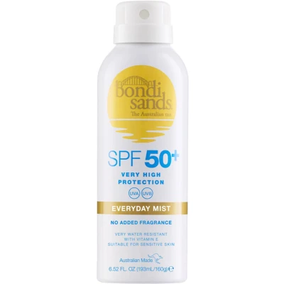 Afbeelding van Bondi Sands SPF 50+ Fragrance FREE Sunscreen Spray Aerosol MIST (UK) 5 STAR Zonnebrandcrème, Maat: 160 g,