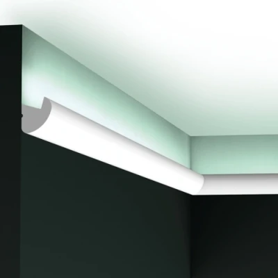 Afbeelding van Orac CX188 designprofiel 200x3,4x3 cm een afgerond compact profiel voor indirecte verlichting