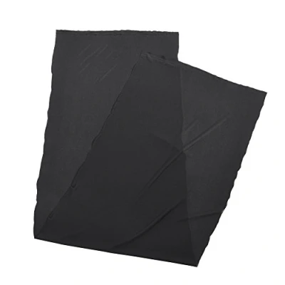 Afbeelding van 170 cm x 50 cm, stofdichte stof voor stereo audioluidsprekers (zwart)
