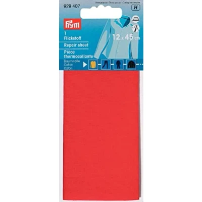 Afbeelding van Prym 12 x 45, 45 cm, katoen, reparatiefolie, rood