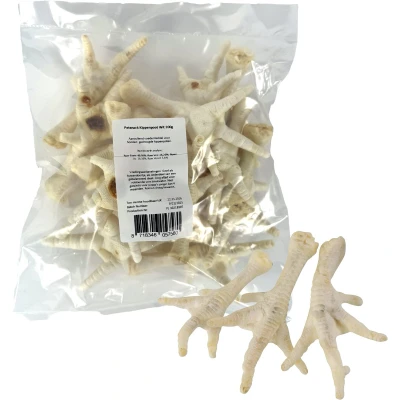 Afbeelding van 200 gr Kippenpoten wit hondensnack