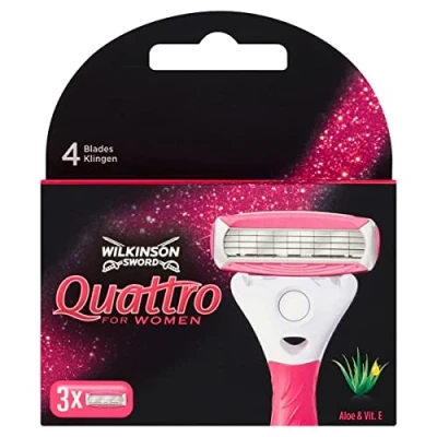 Afbeelding van Wilkinson Sword Quattro For Women Scheermesjes 3 Stuks