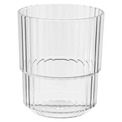 Afbeelding van APS Linea Hoogwaardige 0,3 liter Tritan kunststof beker BPA vrij stapelbaar onbreekbaar en herbruikbaar vaatwasmachinebestendig 300 ml transparant
