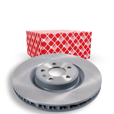 Afbeelding van FEBI BILSTEIN 171603 Remschijf Vooras rechts 350 34 5 112 Gespleten / Binnen geventileerd Gecoat PORSCHE: Macan