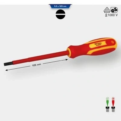 Afbeelding van Brilliant Tools, Schroevendraaiers, VDE schroevendraaiersleuf 5,5 x 125 mm (Gleuf)