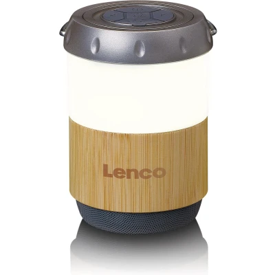 Afbeelding van Lenco BTL 030BA Lantaarn met ingebouwde Bluetooth® speaker Bamboo White