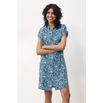 Afbeelding van Triumph dames Nachthemd met bloemenprint in de kleur Blauw, maat: 40