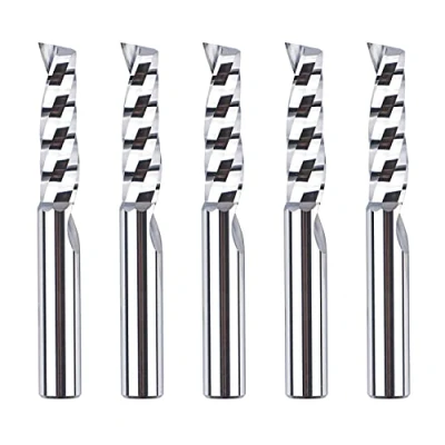 Afbeelding van SpeTool 5 stuks VHM aluminium frezen met schacht 6 mm x 22 CNC snijlengte voor en kunststof