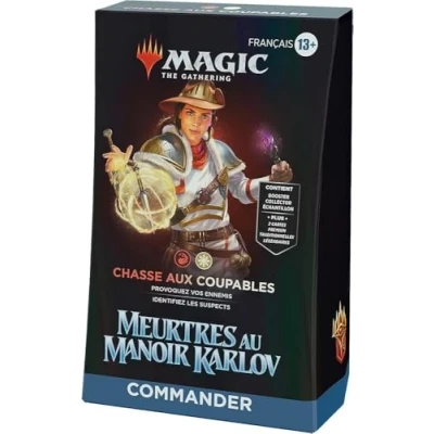 Afbeelding van Deck Commander Magic: The Gathering Murders in Karlov Manor Jacht op de daders (deck met 100 kaarten, verzamelbooster 2 kaarten + accessoires) (Franse versie)