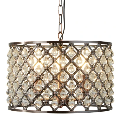 Afbeelding van Searchlight Marquise Hanglamp Ø 38 X 100 Cm Antiek Koper