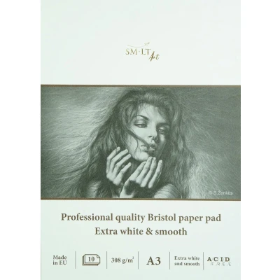 Afbeelding van SMLT Tekenblok Professional Bristol A3 308gr 10 vel.