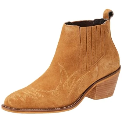 Afbeelding van Kaporal Jaden Cowboy/Bikerlaarsjes, Dames, Maat: 41, Camel Leer