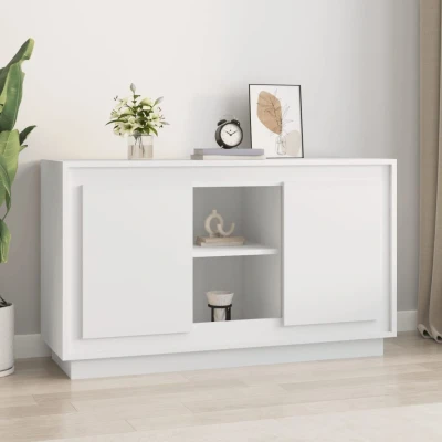 Afbeelding van Dressoir 102x35x60 cm bewerkt hout wit