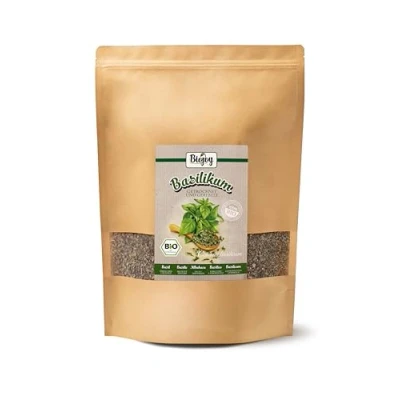 Afbeelding van Biojoy Biologische basilicum (500 g), gedroogd en getritureerd, basilicumbladeren (Ocimum basilicum)