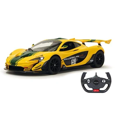 Afbeelding van 1:14 Jamara 405092 RC Auto McLaren P1 GTR Geel 2,4GHz Plastic Modelbouwpakket