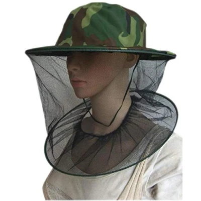 Afbeelding van PPX 2 stuks camouflagehoed, imkerij, muggenbescherming, masker voor buiten, vissen en kamperen, muggennet, beschermingsuitrusting